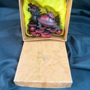 Unusual Chinese Dragon Turtle Statue